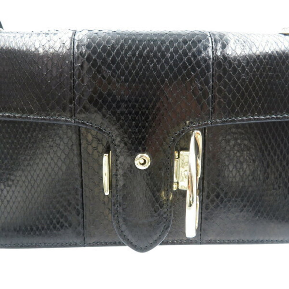 Gucci Python Black Chain Shoulder Bag - image 6